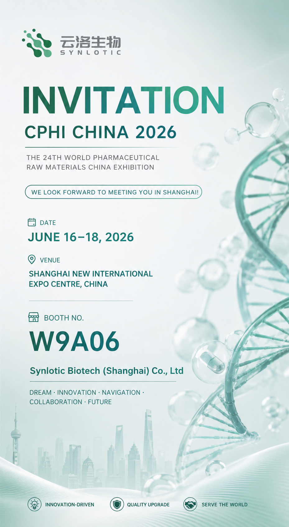 Sertai Synlotic Biotech di CPHI China 2026